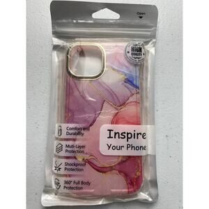Inspire Pink Purple Blue Abstract iPhone 13 (2021) Phone Case New in Package